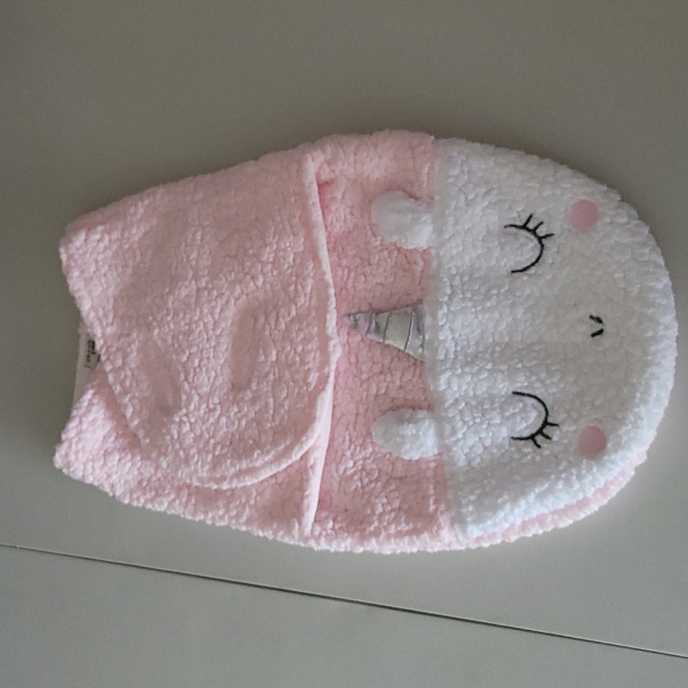 Chick Pea very warm, heavy, soft, unicorn swaddle.